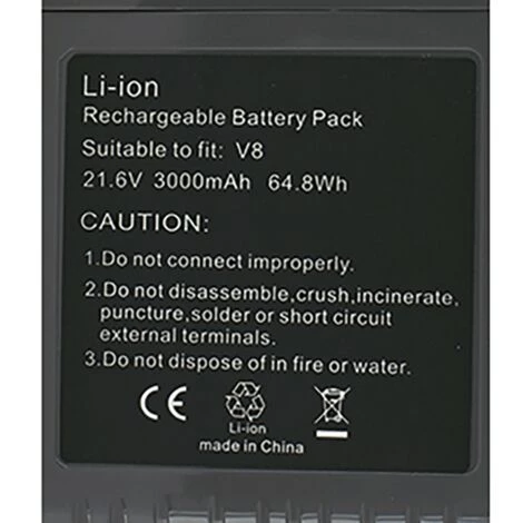 BATTERIE PACK LI-ION AVEC VIS 21,6V-2800MAH POUR PETIT ELECTROMENAGER DYSON - 967834-02 – Image 3
