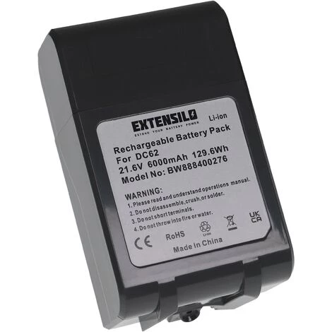 EXTENSILO Batterie Compatible Avec Dyson DC74 Animal, SV03, SV03 Animal Pro, SV04 Aspirateur, Robot électroménager (6000mAh, 21,6V, Li-ion) – Image 3